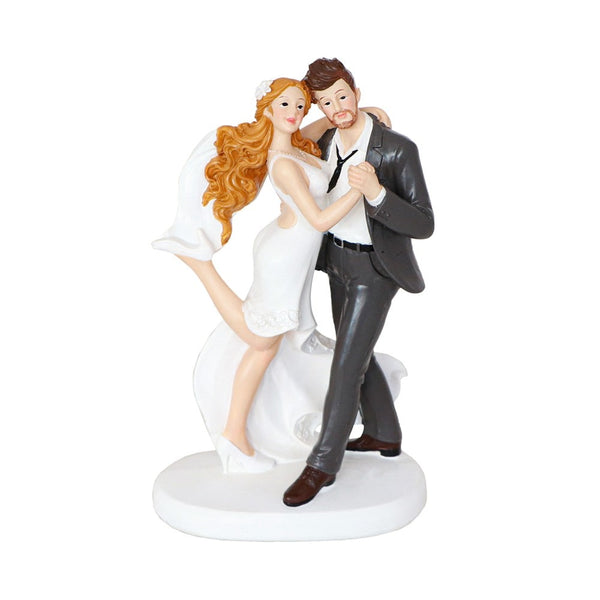 Figurine de mariés danseurs, 19 cm