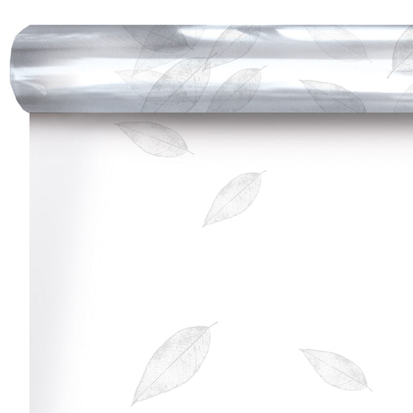 Film fleuriste à feuilles blanches, 0,80 x 120 m