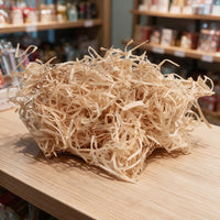 Frisure de bois naturelle, calage et coffrets cadeaux