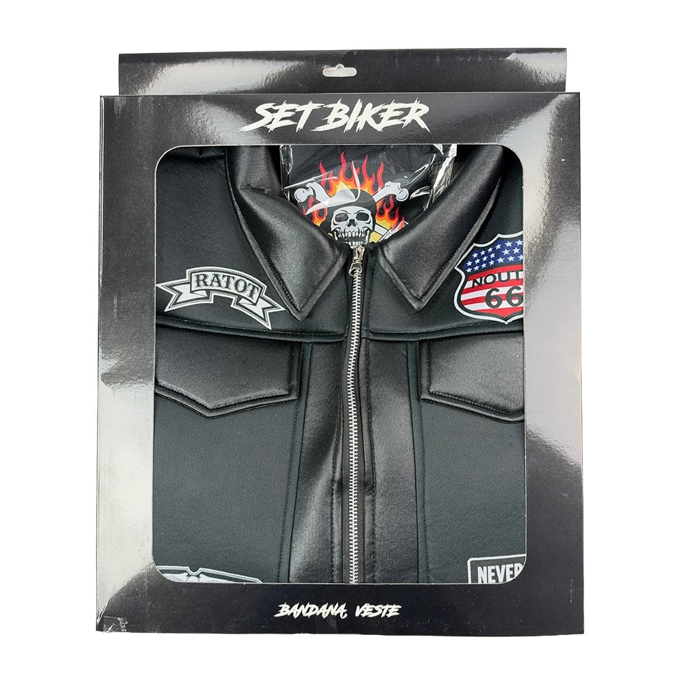 Gilet de biker avec bandana, adulte — vue 2