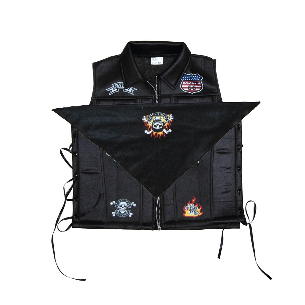 Gilet de biker avec bandana, adulte — vue 4