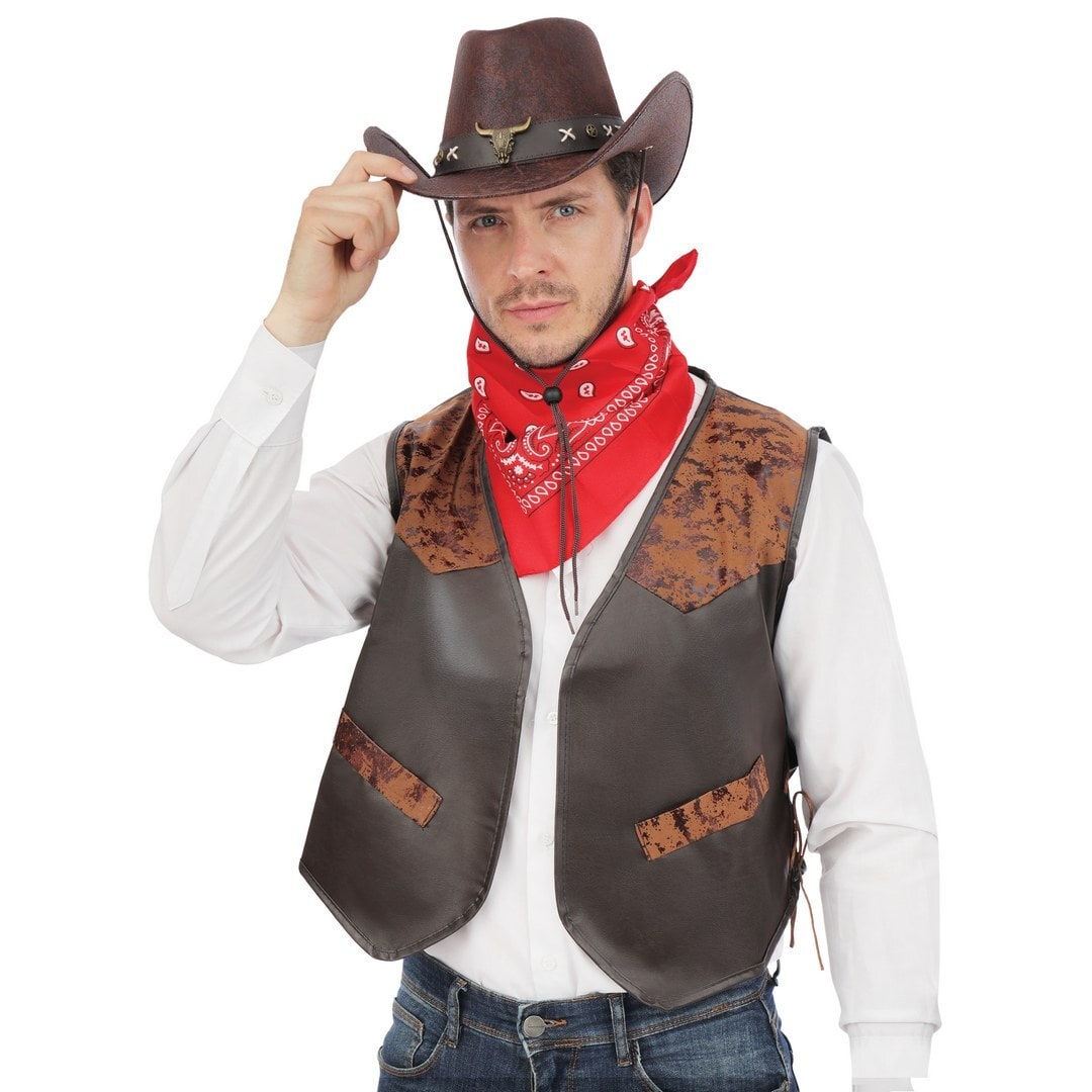 Gilet de cowboy sans manches, adulte — vue 2