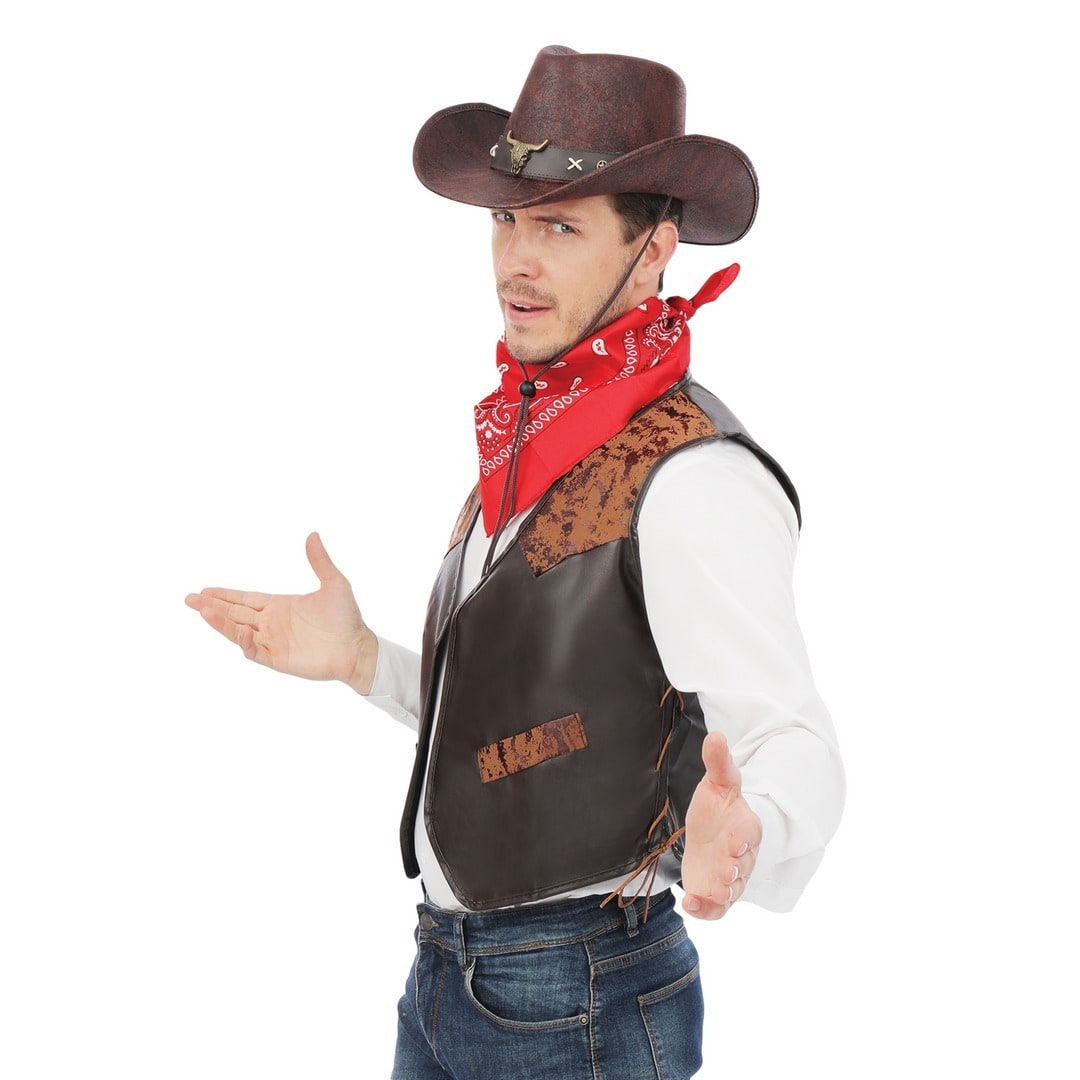 Gilet de cowboy sans manches, adulte — vue 4