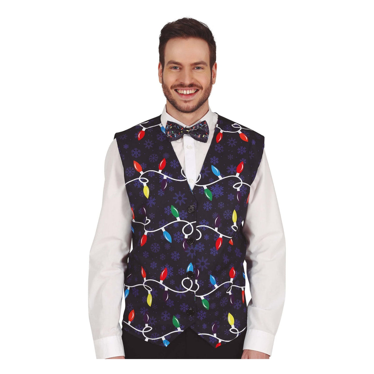 Gilet de Noël à guirlandes lumineuses, adulte
