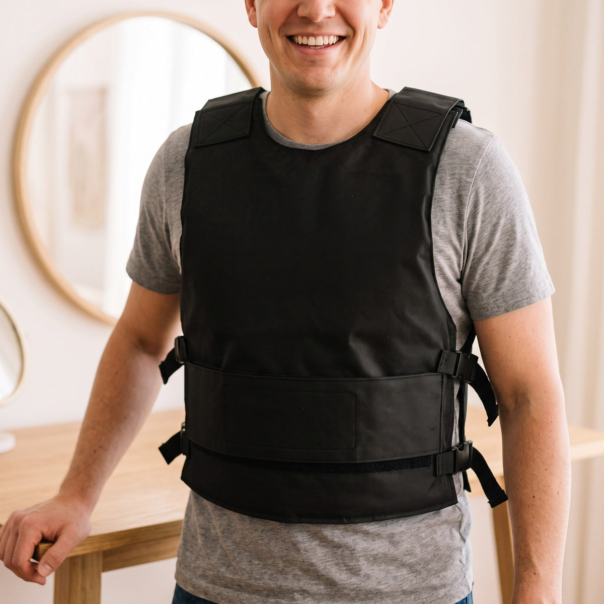 Gilet S.W.A.T. adulte, imitation pare-balles réglable