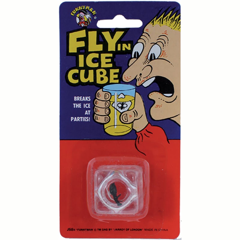 Glaçon avec mouche, farce