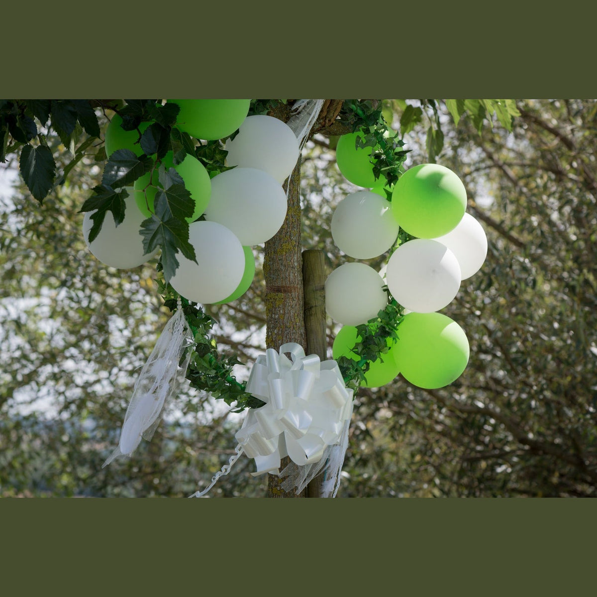 Grand nœud automatique blanc, 70 mm — vue 2