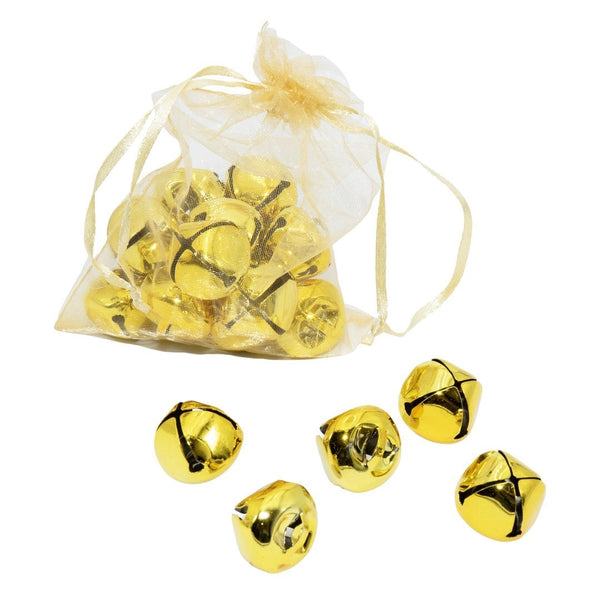 Grelots dorés, lot de 18