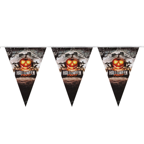 Guirlande de fanions Halloween citrouille