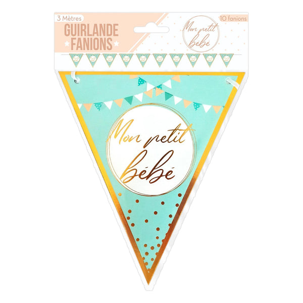 Guirlande fanions « Mon petit bébé », 3 m