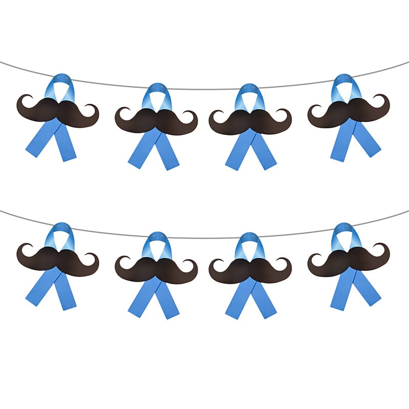 Guirlande Movember moustaches, 10 m