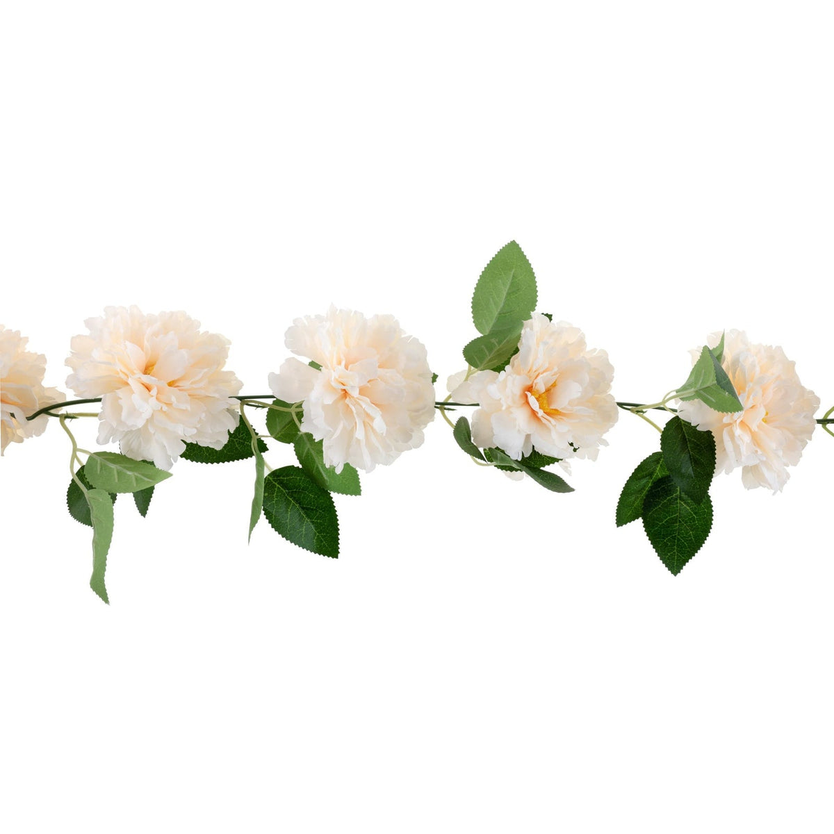 Guirlande de pivoines ivoire, 140 cm
