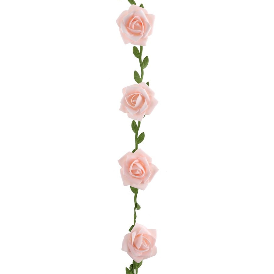 Guirlande de roses, blanc ou rose, 120 cm — vue 2
