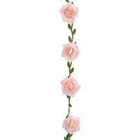 Guirlande de roses, blanc ou rose, 120 cm — vue 2