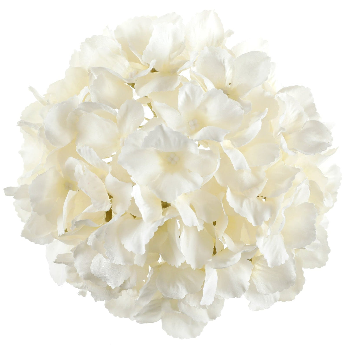 Tête d'hortensia artificiel 20 cm, ivoire ou rose