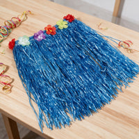 Jupe hawaïenne en raphia synthétique, 50 cm, à fleurs
