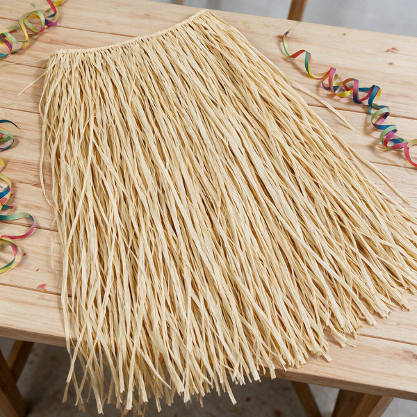Jupe hawaïenne en raphia naturel, 75 cm