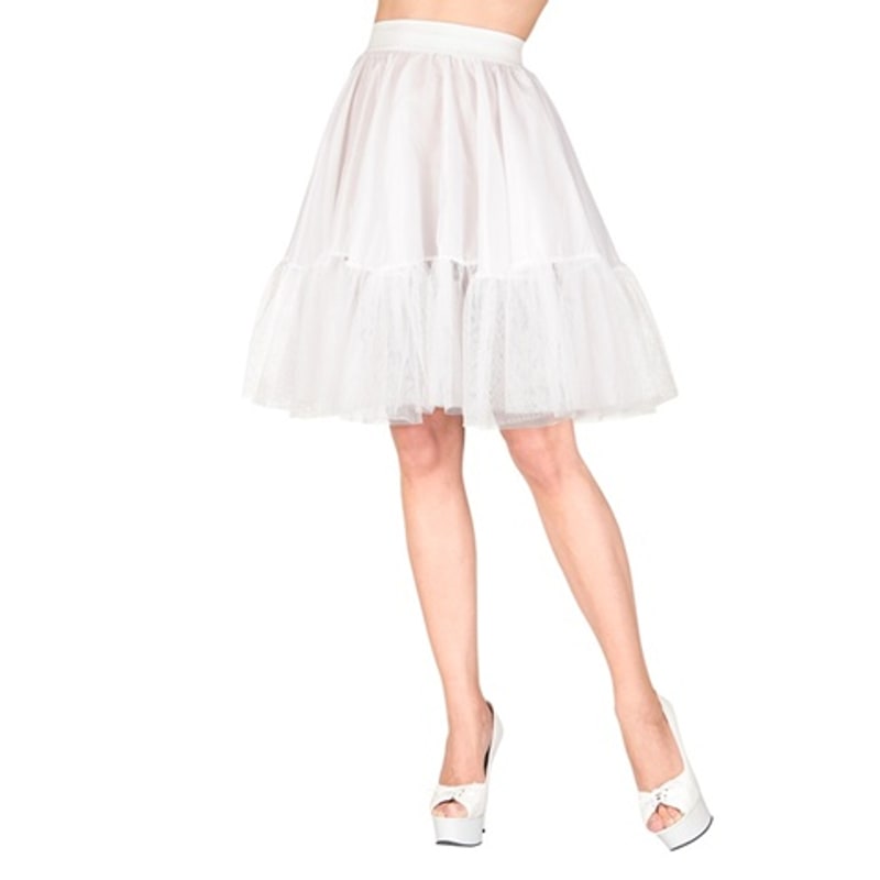 Jupon blanc en tulle