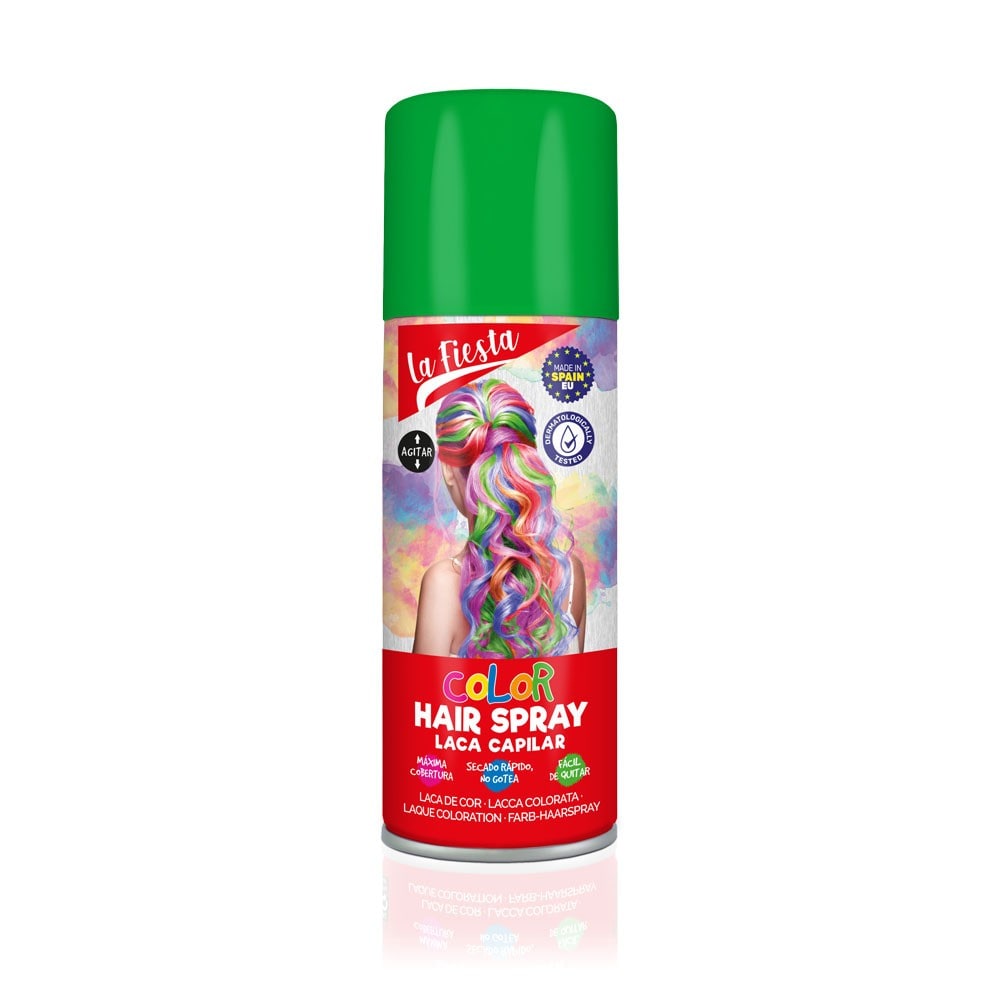 Laque pour cheveux colorée, 125 ml — Vert