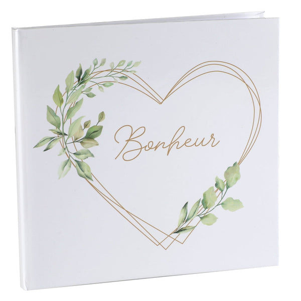 Livre d'or Ô Bonheur, cœur et feuillage
