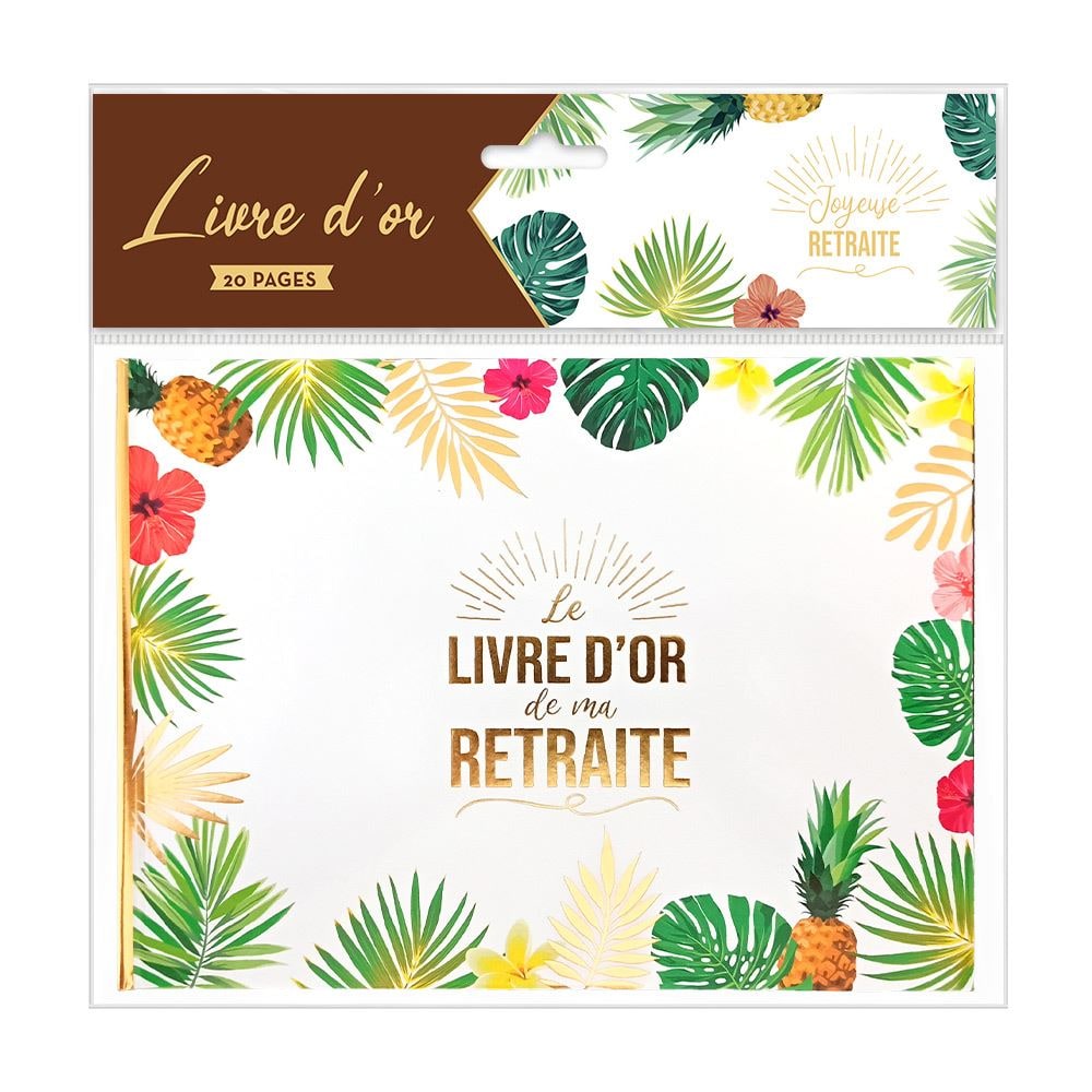 Livre d'or « Ma retraite » tropical