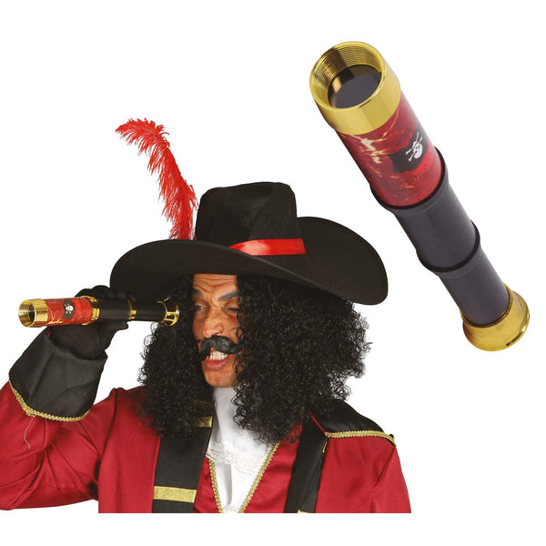 Longue-vue de pirate en plastique imitation bois, 30 cm