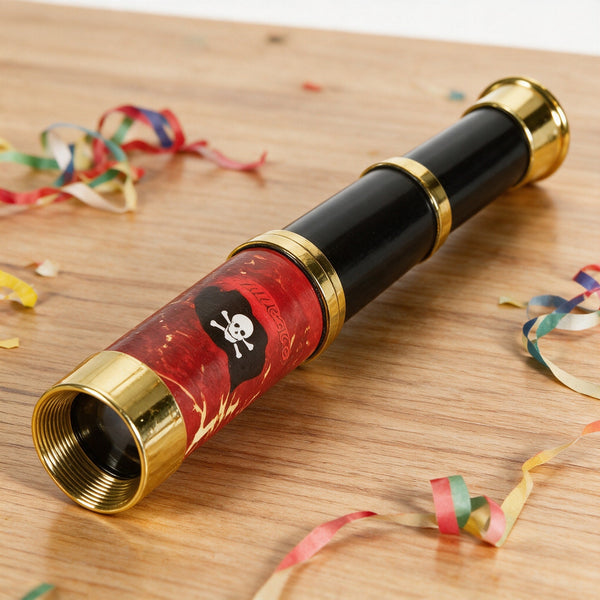 Longue-vue de pirate en plastique imitation bois, 30 cm