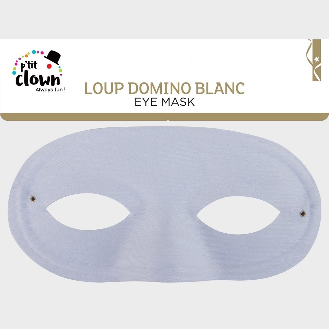 Loup domino blanc — vue 2
