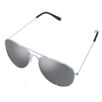 Lunettes aviateur miroir grises — vue 2