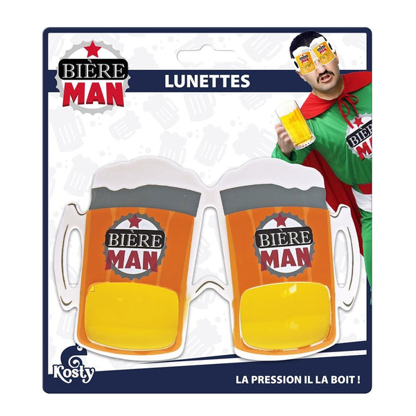 Lunettes « Bière Man » chopes de bière