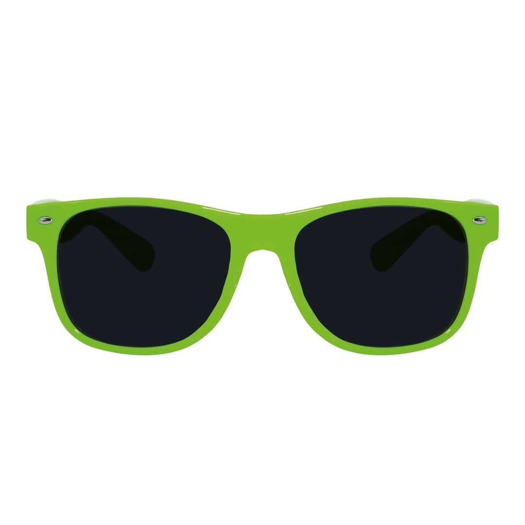 Lunettes Blues Brothers, noires ou vert fluo — vue 2