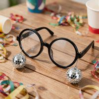 Lunettes disco à boules à facettes suspendues