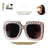Lunettes disco carrées argent — vue 5