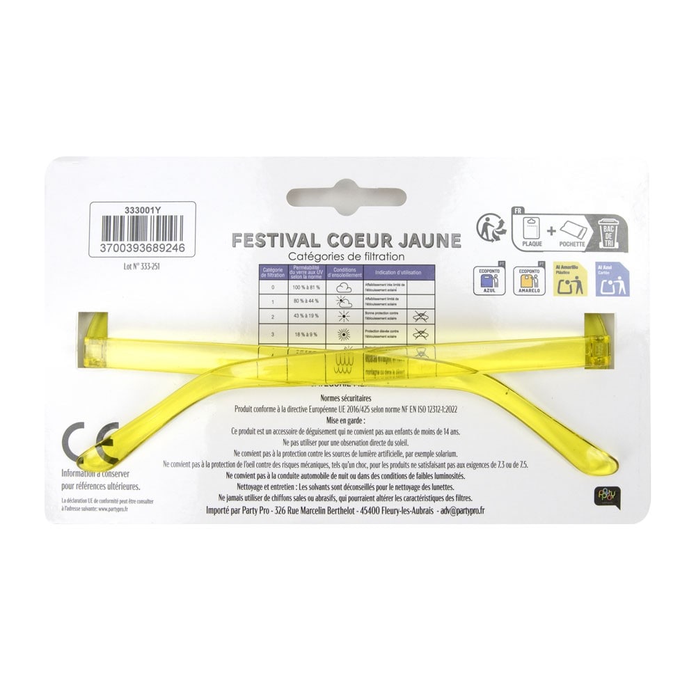 Lunettes festival cœur — vue 5