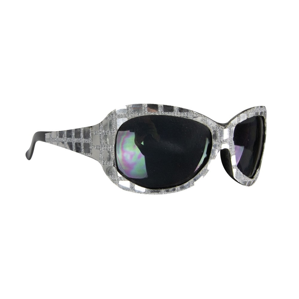Lunettes fly disco argent — vue 3