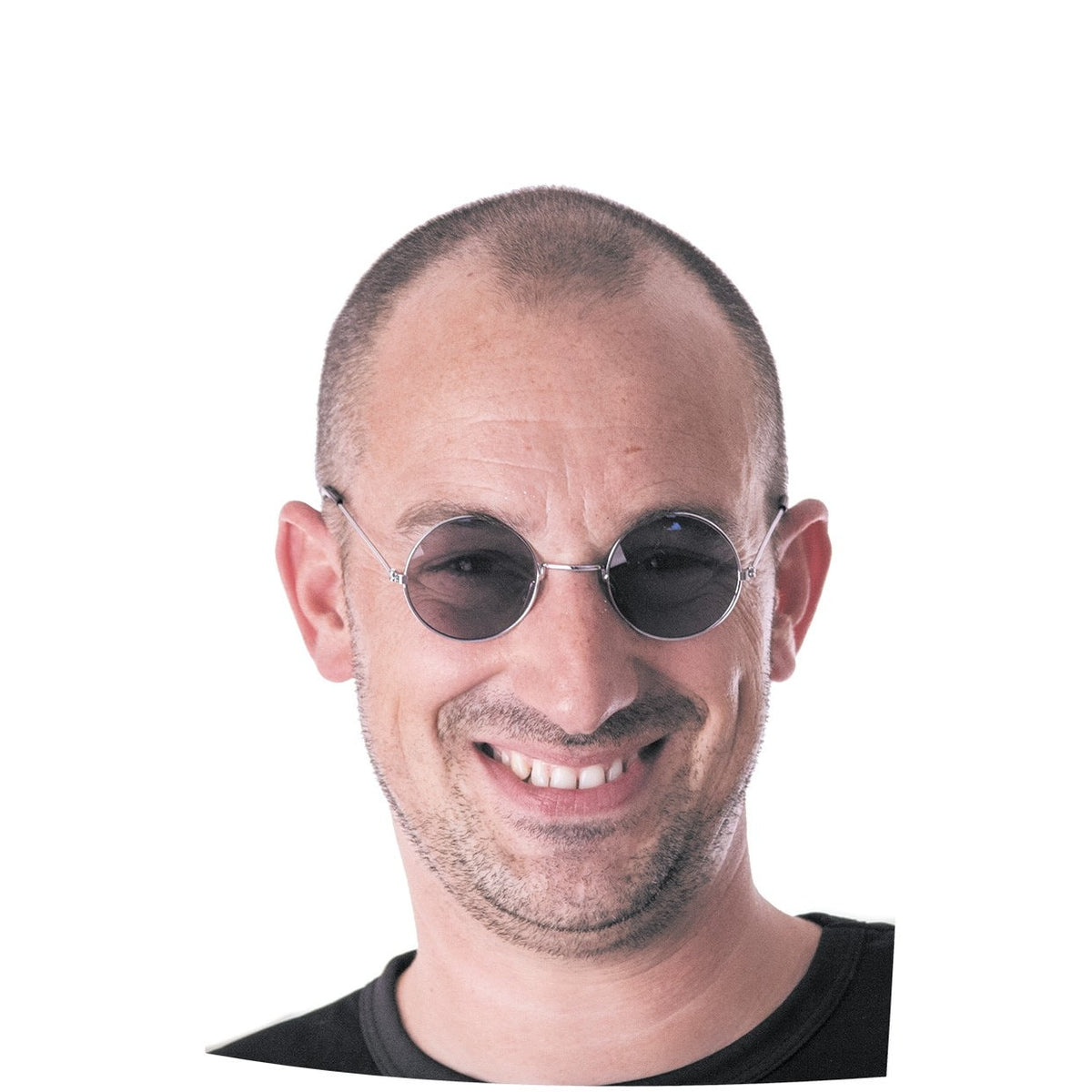 Lunettes hippie rondes noires