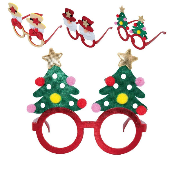Lunettes de Noël en tissu, 3 modèles au choix