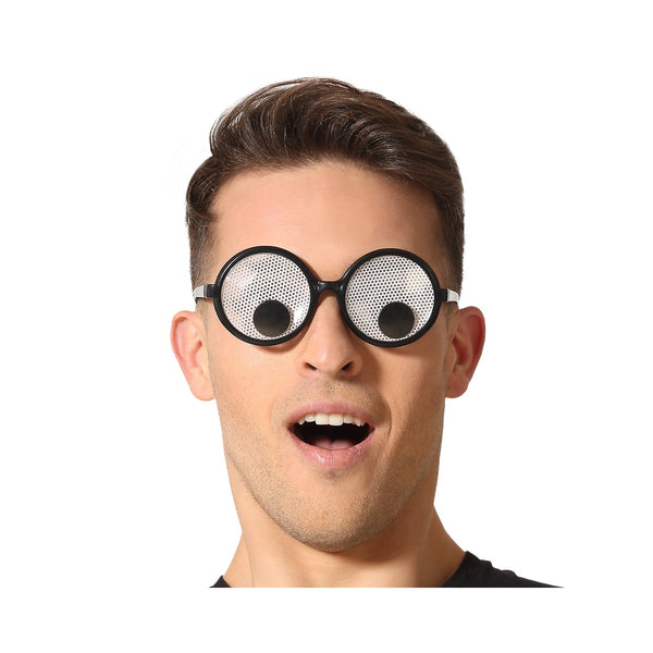Lunettes noires à yeux mobiles