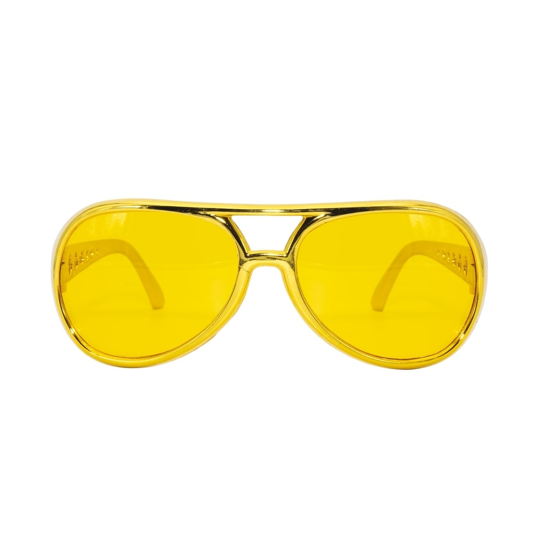 Lunettes de rockeur jaunes