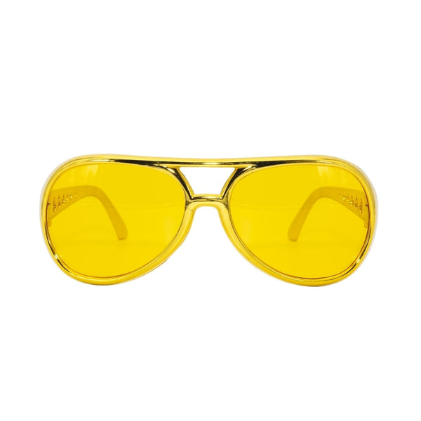 Lunettes de rockeur jaunes