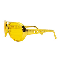Lunettes de rockeur jaunes — vue 3