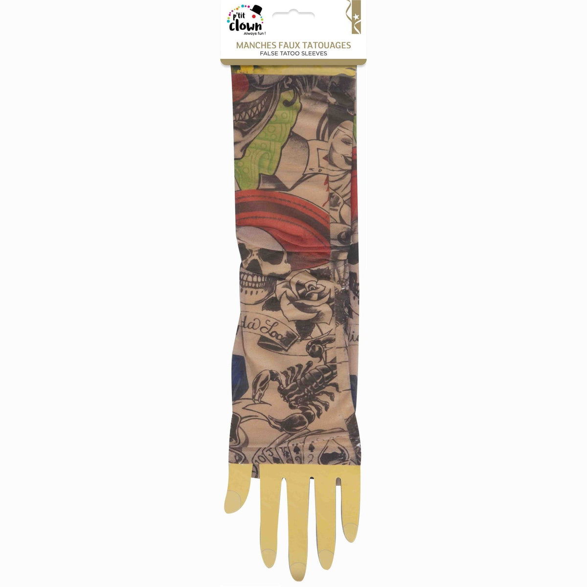 Manches faux tatouages, 42 cm — vue 5