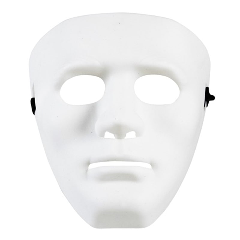Masque blanc anonyme