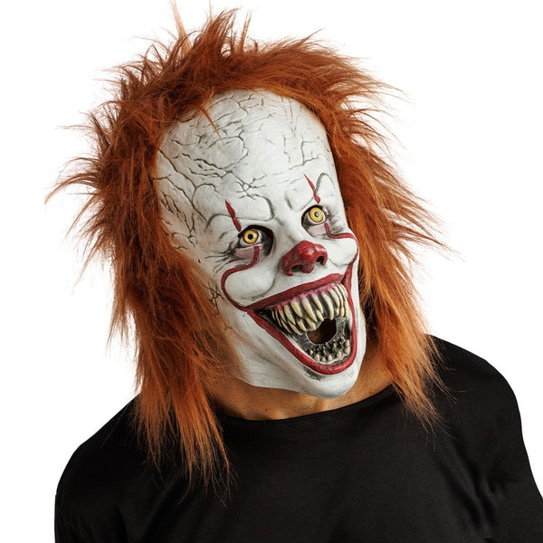 Masque de clown terrifiant à cheveux roux