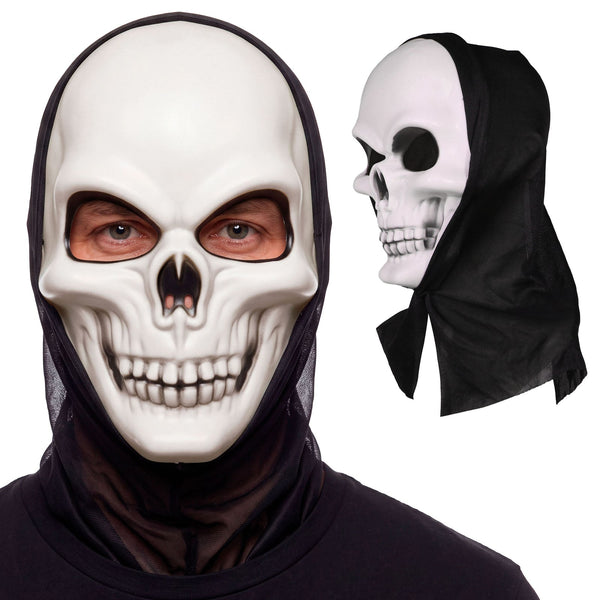 Masque de crâne avec cagoule