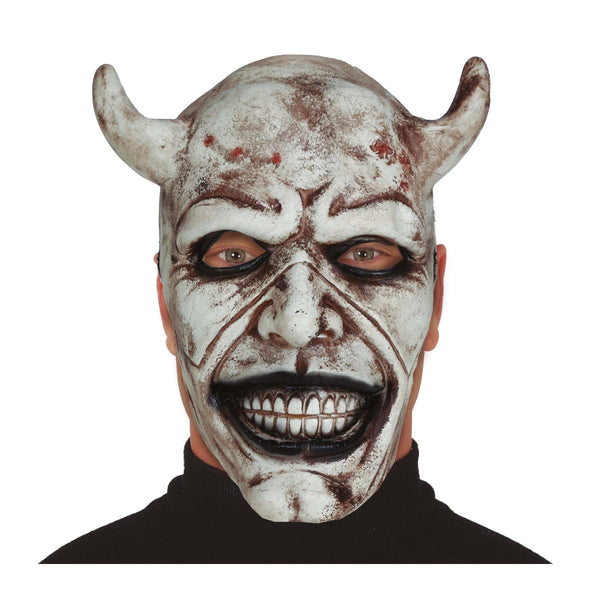 Masque de démon blanc en latex