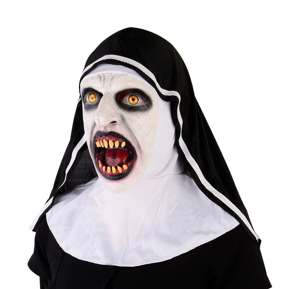 Masque latex de nonne démoniaque — vue 2