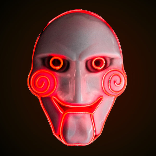 Masque lumineux LED de marionnette inquiétante