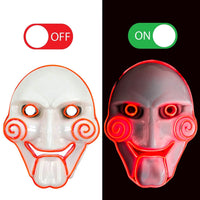Masque lumineux LED de marionnette inquiétante — vue 2