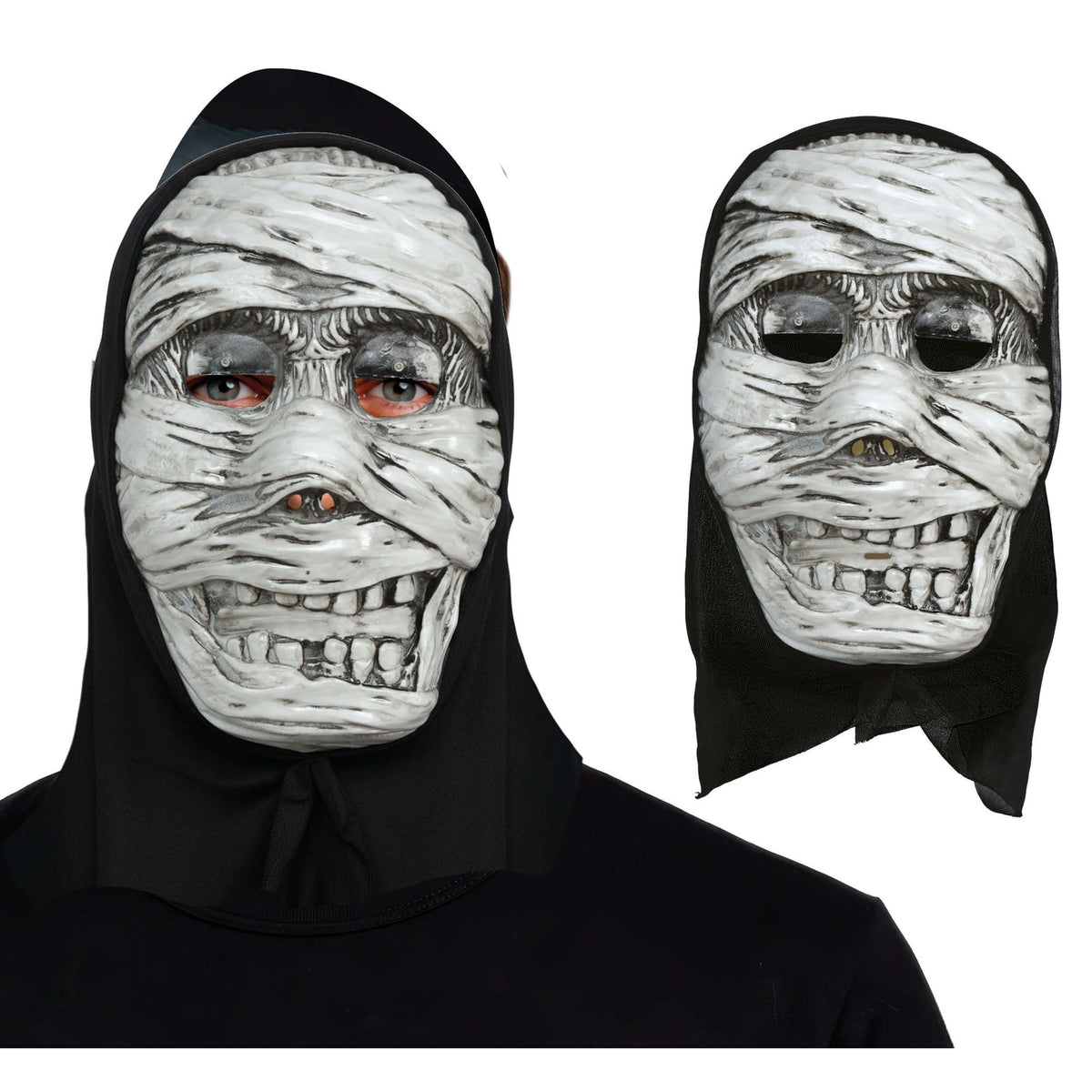 Masque de momie avec capuche